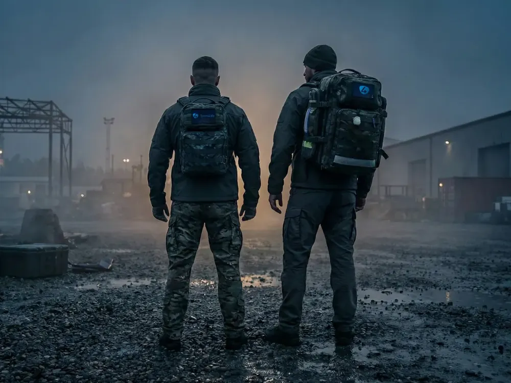 Instruktorzy Team4Life podczas zajęć z reagowania kryzysowego