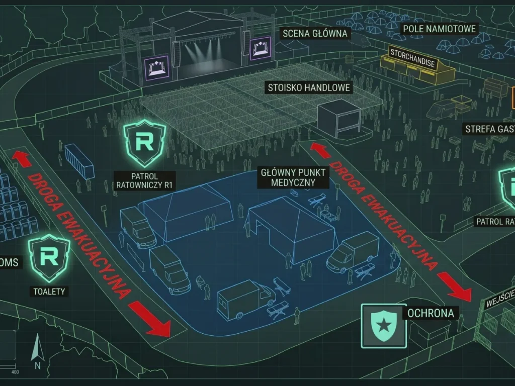 plan terenu imprezy masowej